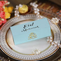 Miniatyrbillede 3 af 5: Reflekterende guld 50 Pakke Kage Chokolade Æske Udskæring Rektangulær Slikbeholder Ferie Party Forbrugsvarer Reflekterende guld