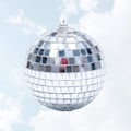 Miniatyrbillede 3 af 5: 4,3 tommer spejlkugle sølv disco spejlkugle juletræspynt dekoration til bryllup fødselsdagsfest pynt