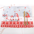 Miniatyrbild 5 av 5: Jultomte Nisse Älg Julbordstablett Rektangulär Julbordstablett Grå