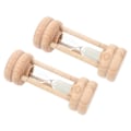 Miniatyrbilde 5 av 5: 2 stk Tre Sandklokke Bambus Kunst Timer Pynt Utsøkt Soverom OrnamentTre10x3.5cm