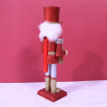 Miniatyrbild 5 av 5: 36cm Glittertrumma Nötknäppare Soldat Figur Träfigur Leksak Jul