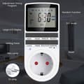 Miniatyrbild 4 av 6: Digital timer 16A / 3680W, eluttag, 16 konfigurerbara program, 24/7 slumpmässigt stöldskyddssystem