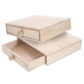Pikkukuva 3 / 5: Lahjakäärepakkaus Kahvin Säilytyslaatikko Puinen Laatikko Teejärjestäjä Säilytysastia Koristeellinen Säilytys 22x22.5x5.5cm