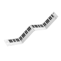 Miniatyrbilde 3 av 4: 88-tangenters bærbart keyboard
