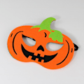 Miniatyrbild 2 av 3: Filttävlad Pumpa Mask Halloween Cosplay Maskerad Temafest Tillbehör För Barn Pumpa