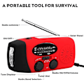 Miniatyrbillede 4 af 7: Vevradio med Solceller & Powerbank 2000 mAh