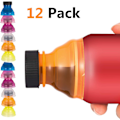 Miniatyrbild 1 av 5: 12 st. Socketöverdrag, Transparent Lock för Dryckesrör Lock för Soda Öl Energipåsar Juice Seltzer Återanvändbar Flasklock för Koldioxid
