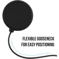 Miniatyrbillede 3 af 5: Mikrofon Popfilter, Dobbeltlags Lydskærm, til Blue Yeti