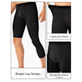 Miniatyrbillede 4 af 5: Herre One Leg Leggings til Basketball Åndbar Fitness Træning Enkelt Ben Tights