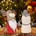 Miniatyrbillede 3 af 5: 23 Cm Jule-Nisse Plys Knittet Julemand Dukke, Gonk Dværg Elf Figurer Bordpynt, Husholdning Hjem Ansigtsløse Dukker Gavepynt, Jul