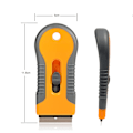 Miniatyrbillede 3 af 5: Keramisk skraber bilmærkatfjerner glas kogeplade barberkniv skraber etiket, lim, maling, klæbemiddelfjerner værktøj + 10 stk rustfrit stål