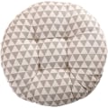 Miniatyrbillede 5 af 5: Puder, runde, dekorative, til soveværelser, stolpude, have, bløde, komfortable, åndbare, tykke, 50 x 50 cm. Rund grå trekant
