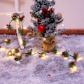 Miniatyrbillede 2 af 5: 6,6 FT, 20 LED Julekrans med Lys og Større Kogler, LED Lysstreng, Røde Bær, Julelys til