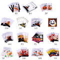 Pikkukuva 3 / 5: 100 kpl Halloween-makeiskassi, itseliimautuvat, piirroskurpitsa, noita, haamu, läpinäkyvä välipalavälipussit, kurpitsapuu