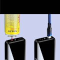 Miniatyrbillede 2 af 3: Smart Lighter - Premium Plasma Lighter, Elektrisk, Micro USB Genopladelig, Stilfuld, Vindtæt, Zippo Stil, Forskellige Farver, Gasfri