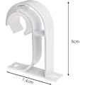 Miniatyrbillede 2 af 5: 4 stk. Loftgardinstangsbeslag, Aluminium Legering Væghængt Gardinstangsbeslag, Velegnet Til Stangsdiameter 26-32mm