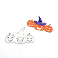 Miniatyrbilde 2 av 2: Halloween-gresskarhode DIY trykte karbonstål pregesjablong for papir kort