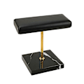 Miniatyrbillede 1 af 5: Urstand af Sort Marmor med Guld Metalstang - Display Stativ til Armbånd, Smykker, Længere Placering