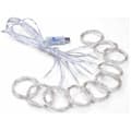 Miniatyrbild 2 av 3: 3M3M Light String for Curtain, 300 LED USB Indoor Curtain Lighting, 8 Modes, Remote Control, Timer, Decorative Curtain for Wedding, Patio, Waterproof, Christmas