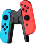 Miniatyrbild 1 av 5: wxsp Laddningsgrepp, för Nintendo Switch NS/Switch OLED, laddningsgrepp med LED-display, laddningsgrepp för V-formad handkontroll, tillbehör, USB Typ