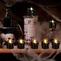 Miniatyrbilde 5 av 5: 24 stk Halloween-dekorasjoner Innendørs Lys Hvite Teelys: Led Flammeløse Teelys Batteridrevet Borddekorasjon med Sp