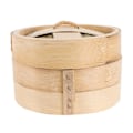 Miniatyrbild 1 av 4: 1 Set Bambu Ångkokare Kök Premium Ångkokare Handgjord Ångkorg Träfärg 13X13X8.5CM