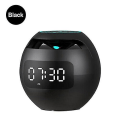 Miniatyrbilde 1 av 5: Digital LED Vekkerklokke Rundt Nattlys Hjem TF Radio Bluetooth Høytaler Svart