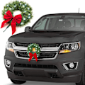 Miniatyrbillede 5 af 5: Julekrans til Bil, Lastbil, SUV med LED-lys, Dekoration til Grill, Pynt til Jul, Vinterferie