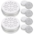 Miniatyrbillede 1 af 2: 10 stk. Aluminium Luftfrisker Diffuserboks Hjem Aroma Diffuser Aroma Diffuser Holder Sølv 12.6X6.8CM