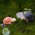 Miniatyrbillede 3 af 5: Mini Skildpadde Model Fe Have Miniature Hjem Terrarium Hjem Desktop Sukkulenter Mikro Landskab Dekoration (6 stk, Gul + Sort)