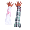 Pikkukuva 2 / 2: 2 kpl Halloween-kehon osat rekvisiitat Vampyyrin veri Väärennös käsi Simuloitu käsi rekvisiitat Sekalaiset värit 58x11cm Assorted Color 58x11cm