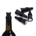 Miniatyrbillede 2 af 5: Vinstoppe (sæt af 5), Silikon Vinflaskestop og Drikkeflaskestop, Sort