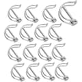 16-pack fällbara sprintar 4.5 x 40 mm. med snäpplås. säkerhetsnål. för gård. gräsmatta. trädgård