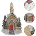 Miniatyrbilde 4 av 5: Julehus med LED-lys, Miniatyrhus med lys, Luminous Julehus, Miniatyr Julehus, Julelys Miniatyr (2 stk)