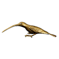 Pikkukuva 1 / 2: Kiinteä Kolibri Patsas Tee Pöytä Koriste Tee Lemmikki Kupari Työpöydän Linnun Sisustus Keltainen 10x2.7cm