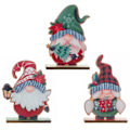 Miniatyrbild 1 av 4: Julgranspynt i Trä, Set med 3 Tomtar, Presentidéer, Hantverk, Dekoration