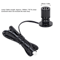 Miniatyrbillede 2 af 5: Dæmpbar Mini Spotlight 5V Mini LED Spotlight 1 til 2 Spotlights med Lysdæmper til Display Smykkeskabe Veranda [Db] Sort Black White Light
