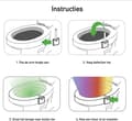 Miniatyrbild 5 av 6: LED Toilet Bowl Light with Motion Sensor 8 Colors Battery Powered Night Light
