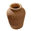 Pikkukuva 1 / 3: 1 kpl Rattan-kudottu Kukkakoru Maalaismainen Kukkakori Valokuvarekvisiitta (ruskea)Ruskea18X15CM