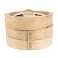 Miniatyrbild 2 av 4: 1 Set Bambu Ångkokare Kök Premium Ångkokare Handgjord Ångkorg Träfärg 13X13X8.5CM