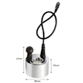 Miniatyrbillede 2 af 5: Opti-myst Elektrisk Pejs Transducer Glasdisk Til Dimplex M-011b M011b Varmelegeme