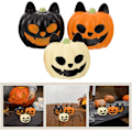 Pikkukuva 3 / 5: Halloween-koristeet 3 kpl Halloween-miniatyyripumppu-koristeet Hartsi Mini-haamu-pumppu-hahmot Akvaariokoriste