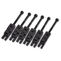 Set med 6 dubbellåsande sadlar för Floyd Rose gitarrtremolobrygga (Svart)