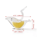 Miniatyrbillede 4 af 5: 2 stk Citronpresser Bærbar Citruspresser Dobbelt Skål Citron Orange Manuel Saftpresser Orange Saftpresser Klem Køkkenredskaber
