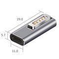 Pikkukuva 3 / 5: Kannettavan tietokoneen Type-C naaras - magneettinen uros -adapteri merkkivalolla, PD-huijausadapteri Magsafe2:lle