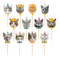 Pikkukuva 2 / 3: 48 kpl Hääkoristeet Syntymäpäivä Kakun Kuorrutus Eläimet Cupcake Toppers Vauva App
