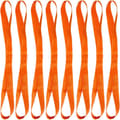 8-piece set - Tie-down straps - Double loop straps - For motorcycles, ATVs, UTVs, bicycles - Orange (Ho)