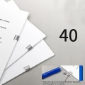 Miniatyrbilde 3 av 5: Klips-push-stikker med faste klips Stikker for binding Klips Gjenbrukbar Bærbar Push-klemme Skader ikke papir For 50 stk klips 50pcs Clips