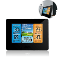 Miniatyrbild 2 av 5: Digital Trådlös Väderstation Väckarklocka Snooze Med Trådlös Utomhussensor, Väderprognos Digital Termometer Hygrometer Barometer Tempe