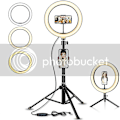 Miniatyrbillede 1 af 3: LED Ring Light Selfie med Udtrækkeligt Stativ og Fjernbetjening C